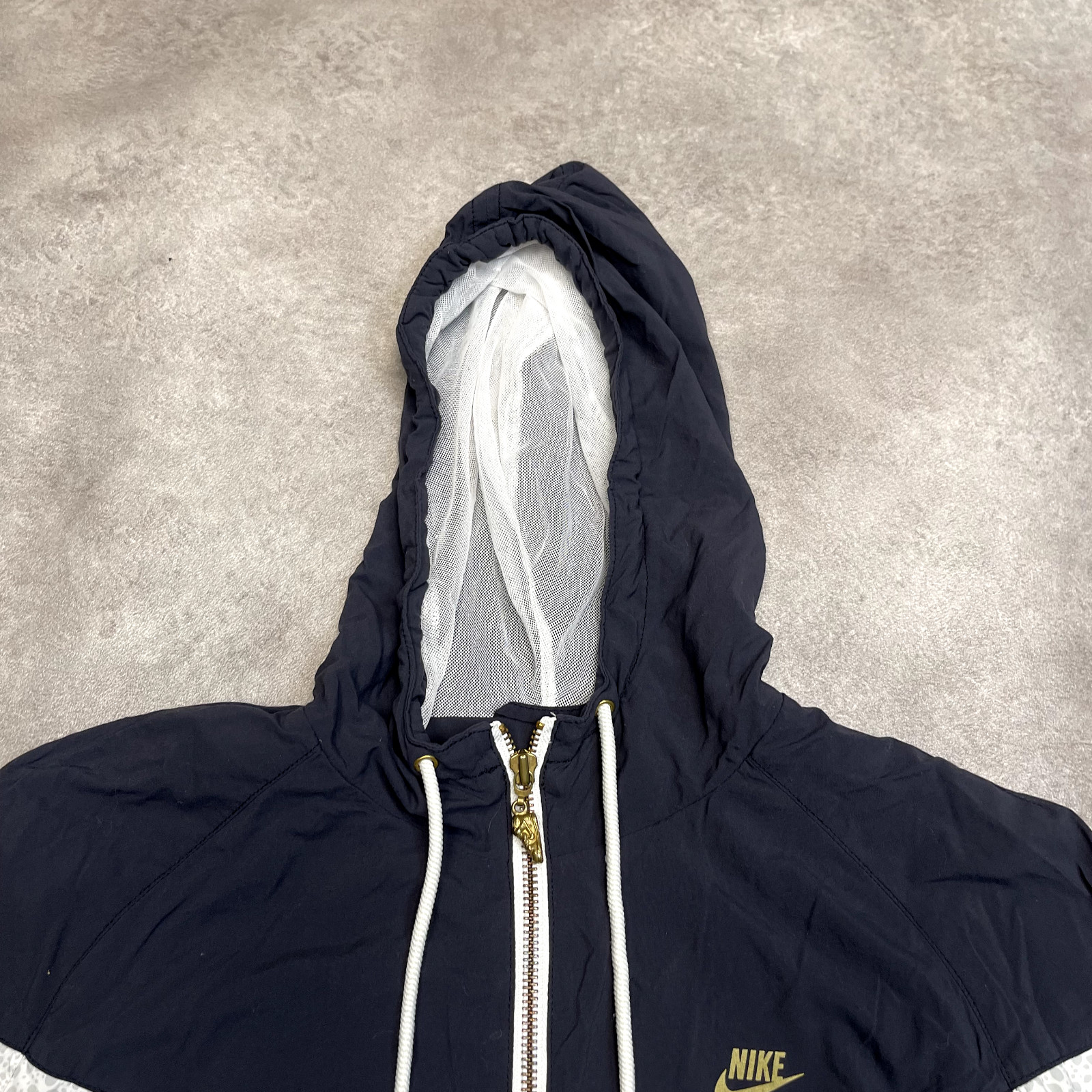 Nike Track Jacket Womens Y2K Full Zip Swoosh Windbreaker, Grey, Medium image 9