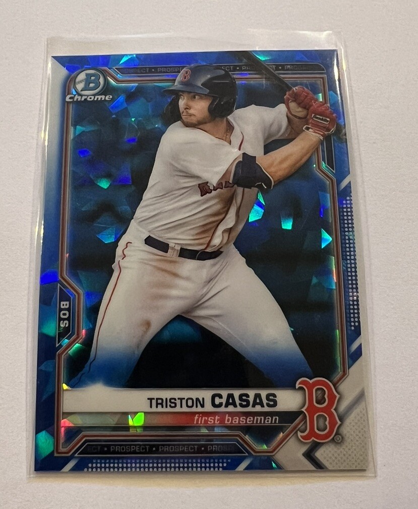 2021 Bowman Chrome Sapphire Triston Casas #BCP-168 Boston Red Sox