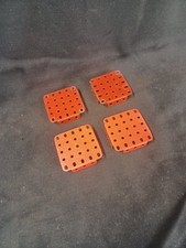Gilbert Erector Set Part 5x5 Hole Red Base Plate