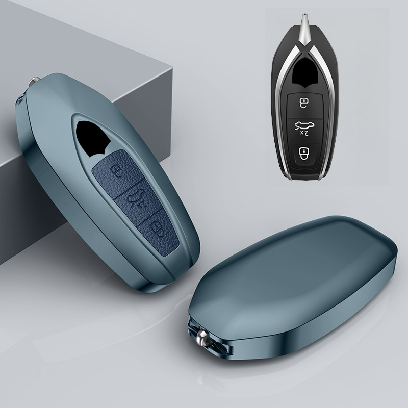 Aluminum Alloy Leather Car Key Case Cover Shell For URUS