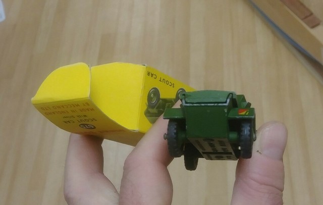 1950s VINTAGE DINKY 673 SCOUT CAR MILITARY DIECAST TOY W/ ORIG. BOX MECCANO | eBay
