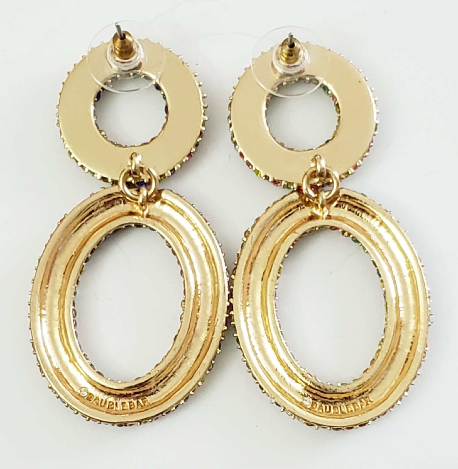 Baublebar Multi-Colored Rhinestone Dangle Drop 2 … - image 3