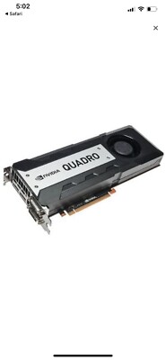 NVIDIA Quadro K6000 12GB Video/Graphic Card, 2x DVI, 2x