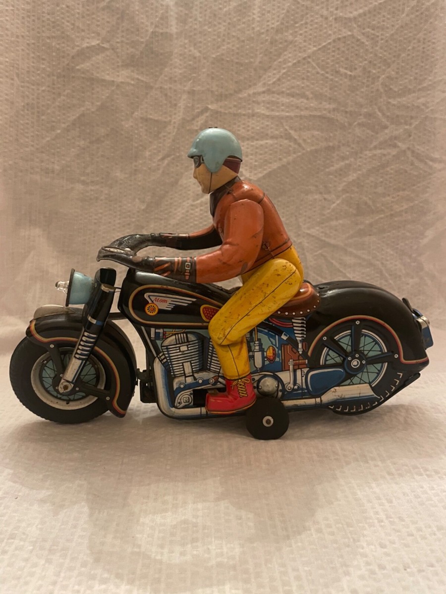 Modern Toys MASUADAYA Japan Tin Motorcycle ATOM Racer 1960s