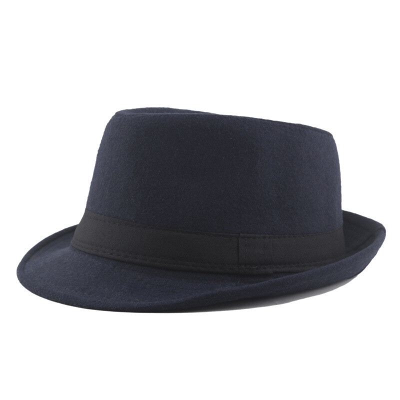 APL Cappelli donna uomo orlo tondo Fedoras top bowler cappelli jazz berretto feltro cappello 18