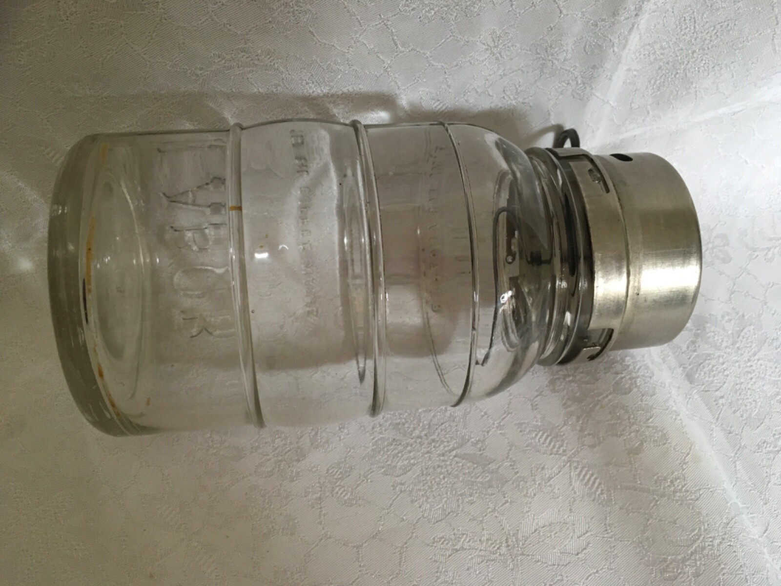 RARE Vintage 1930s Glass Wall Mount NABOB Coffee 8" Dispenser Hoosier