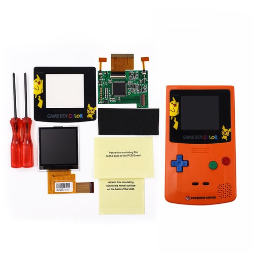 2.2" Touch Version High Light Backlight LCD Kit + Shell Case For Game Boy Color - Picture 31 of 35