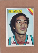 1975-76 TOPPS BASKETBALL JIM WASHINGTON #172 BRAVES EX *A35834