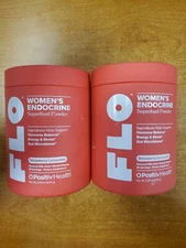 2 Pk: O Positiv FLO Women’s Endocrine Superfood Powder 4.39oz Exp 2/26 1264-W1A