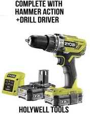 RYOBI LLCDI18022 ONE+ 18V 2 SPEED HAMMER DRILL 2 X 1.5AH LI-ION BATTERIES