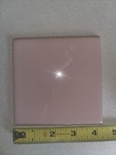 American Olean Vintage Reclaimed Ceramic Bathroom Tile Pink Gloss 4.25 Bullnose