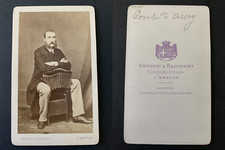 Anfossi, Menton, Comte d'Assay Vintage albumen print CDV. Tirage albumi