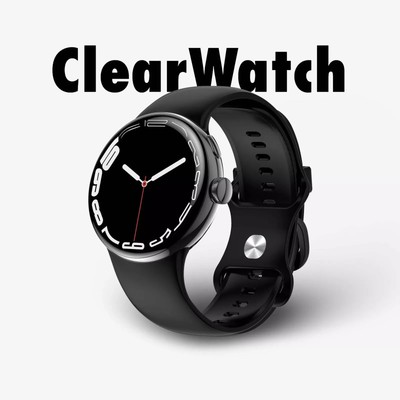Clear Watch X - Neu 2025 Amoled Smartwatch NFC Fitness (mit KI-Assistent)
