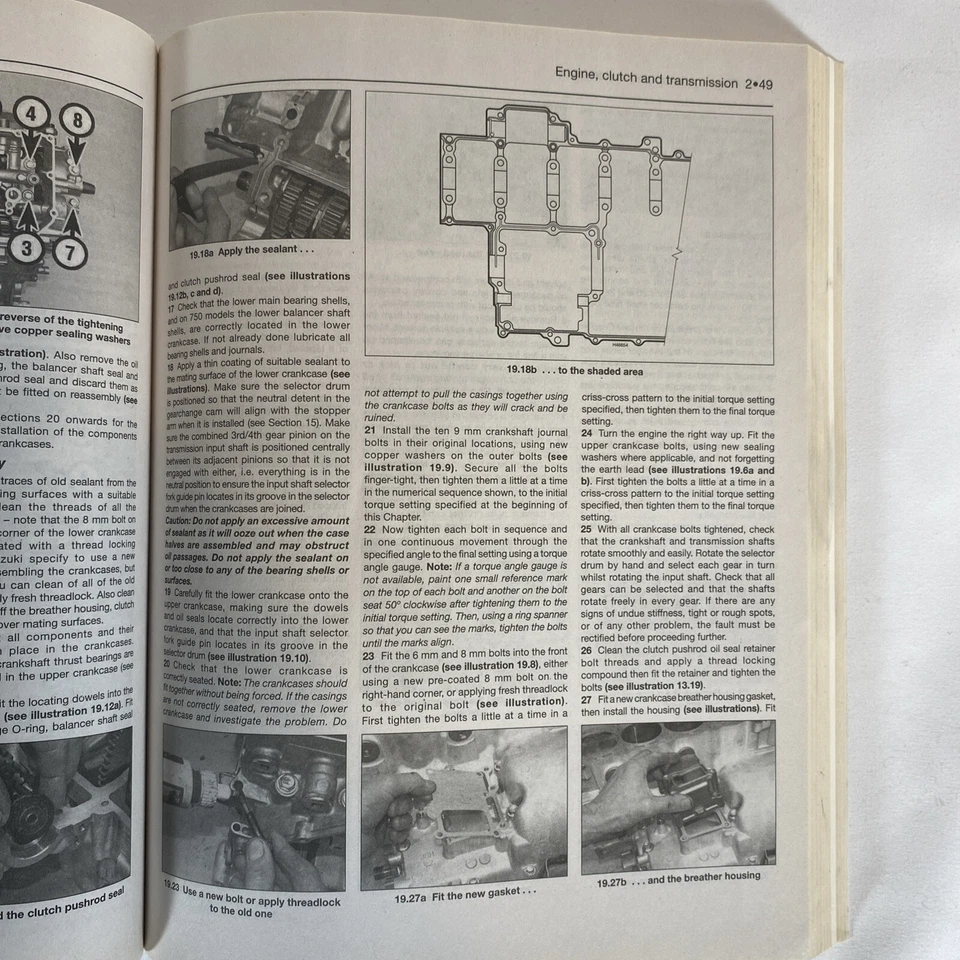 Haynes 2006-2009 Suzuki GSX-R600 GSX-R750 SOFTCOVER Manual de Reparo: H4790 - Imagem 4 de 4