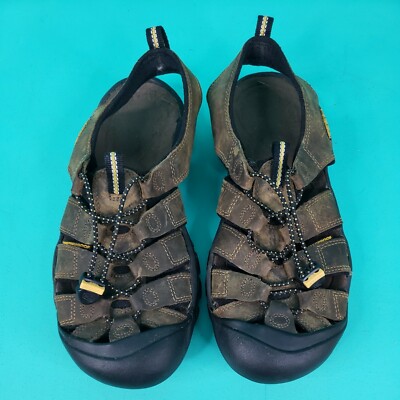 Keen Mens Newport 1001870 Brown Leather Hiking Sandals Size  display picture 2