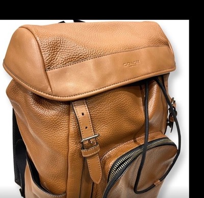 Coach Backpack ,Pebble Leather  Bag For Everyday Or Traveling . Women/Men