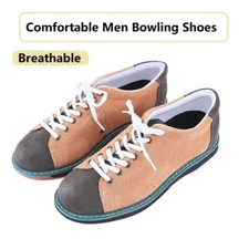 Men Bowling Shoes Anti-slip Right Hand Sneaker Lace Up Breathable Sport Footwear