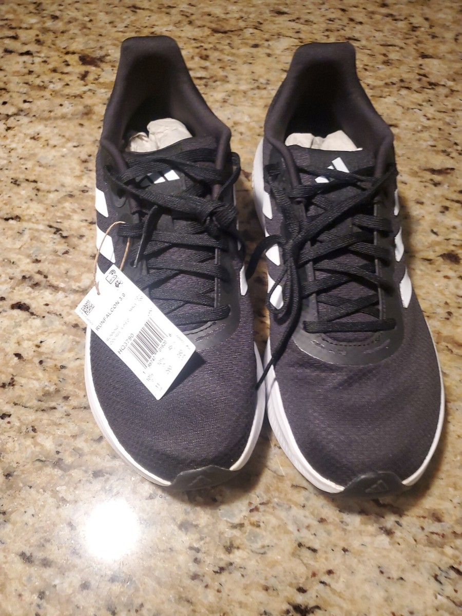Men Adidas RunFalcon 3.0 Running Shoes HQ3790 Black White 