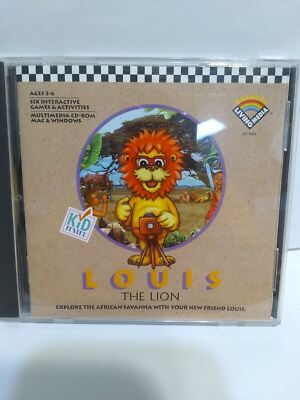 Louis The Lion Pc Computer Explore The Savanna Africa Learning & FUN Educational