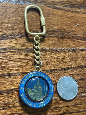 Washington D.C USA - Metal Spinner Souvenir Keychain State