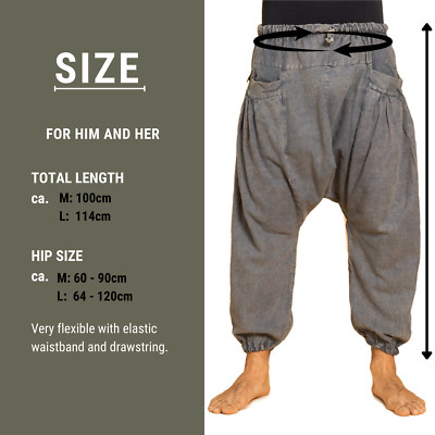 PANASIAM Chillhose Aladin Harem Style Unisex, bequeme Freizeithose Pumphose FAIR