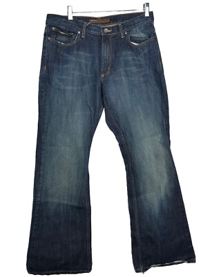 Vintage Perry Ellis Size 32x30 Men's Dark Wash Denim Jeans Bootcut