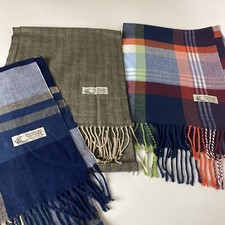 x3 Cashmere Feel Classic Soft Luxurious Winter Scarf For Men and Women lot of 3