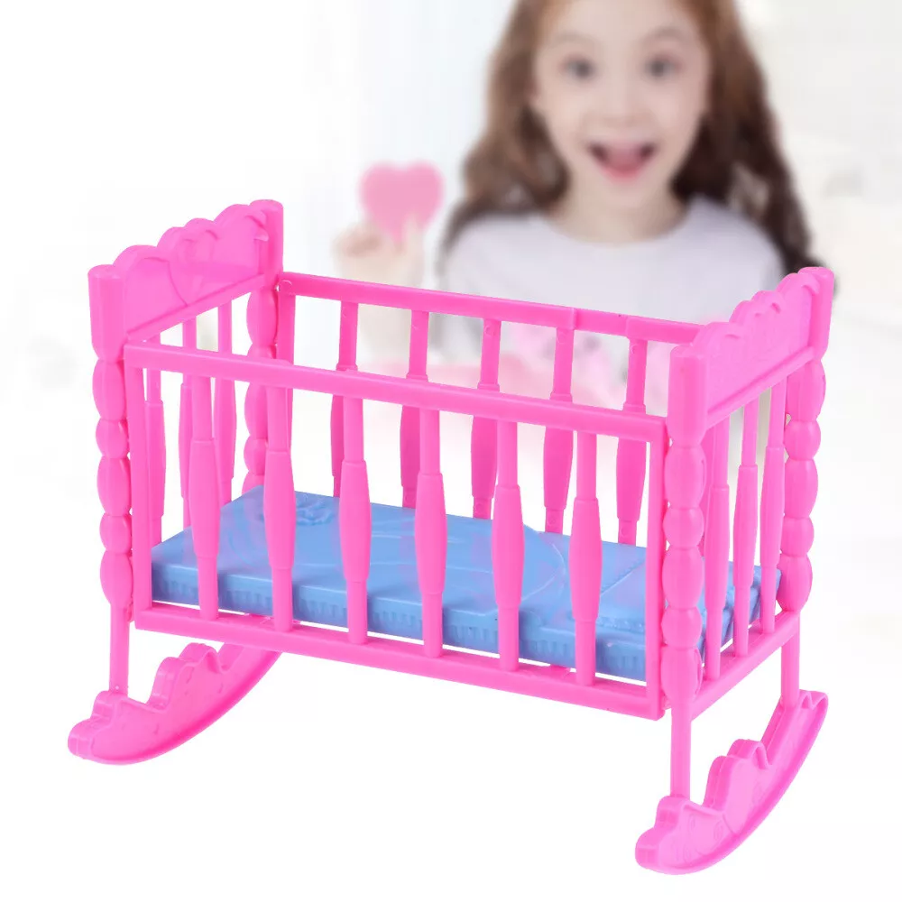 1PC Baby Doll Crib Toy Baby Doll Bed Playset Nursery Baby Doll Playset