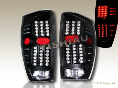 02-06 CHEVY AVALANCHE 1500 2500 LED TAIL LIGHTS BLACK LEFT RIGHT REAR LAMPS