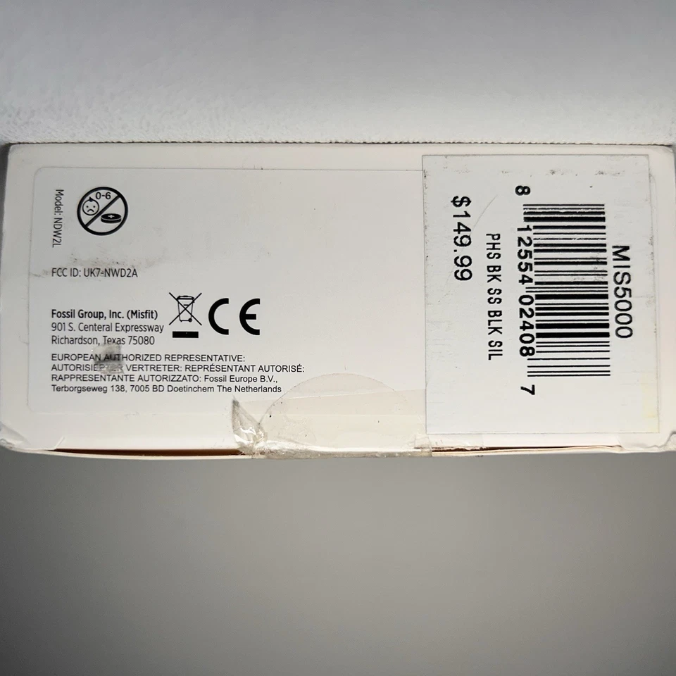 Гибридные умные часы Misfit Phase трекер активности уведомление черные новые в коробке - Изображение 4 из 4