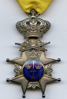 Sweden Silver Order of the Sword Knight Cross with Box !!!