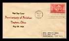 US COVER AVIATION GOLDEN ANNIVERSARY AIR MAIL FDC SCOTT C47 THERMOGRAPHED