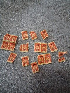16 Vintage Wareco System Dividend Coupon Stamps AU 651 Some Wear & Tear