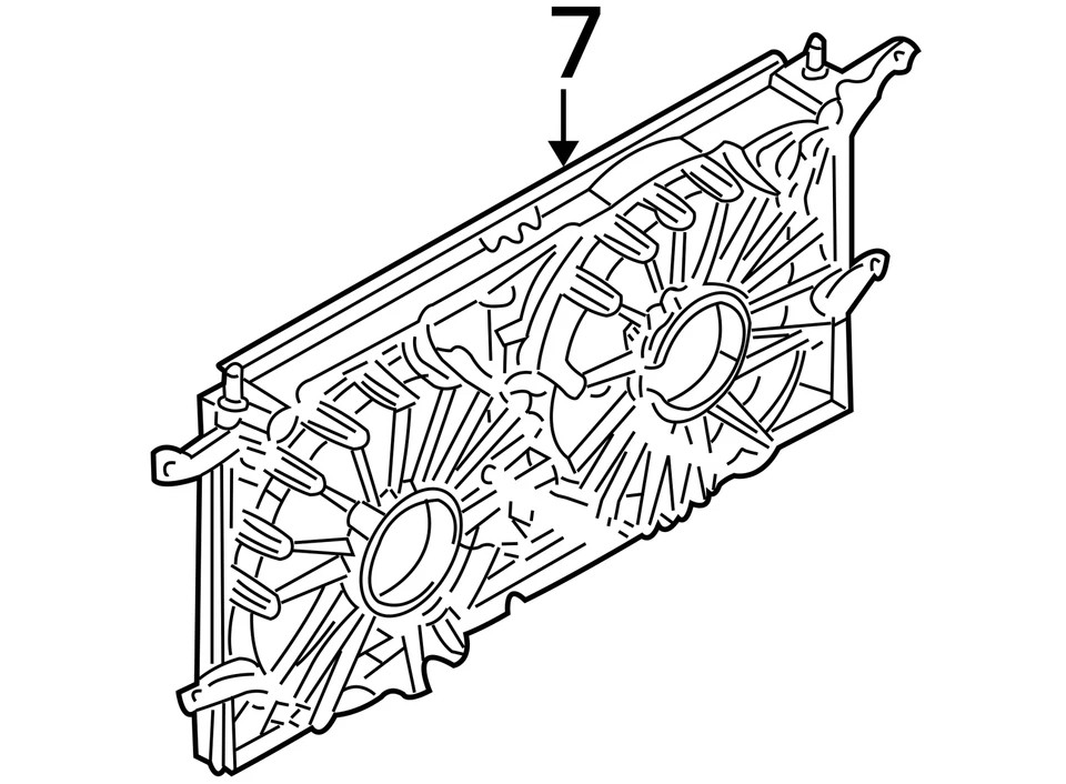 Chevrolet Pontiac Venture Rendezvous Shroud Eng 2001-2007 ventilador fresco 10312887 nuevo Foto 3 de 3