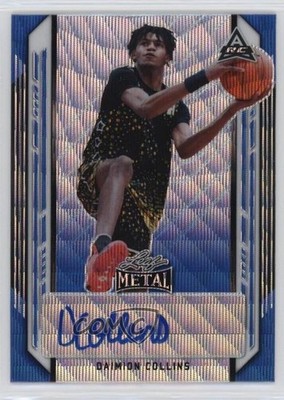 2021-22 Leaf Metal Blue Wave /30 Daimion Collins #BA-DC1 Auto s1i