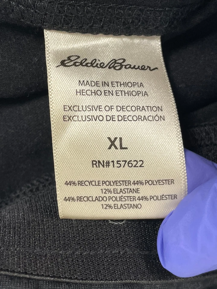 Pantalones cortos de salón negros Eddie Bauer para hombre talla XL Foto 4 de 4