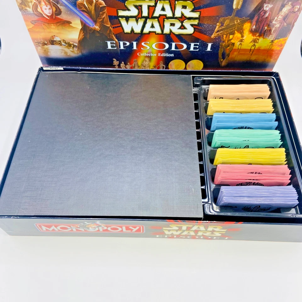 Monopoly Star Wars Episode 1 Collectors Edition Board Game 1999 Hasbro Incomplet - Image 3 of 4