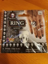 Halloween Forum Novelties Bone Collection White Skull Ring