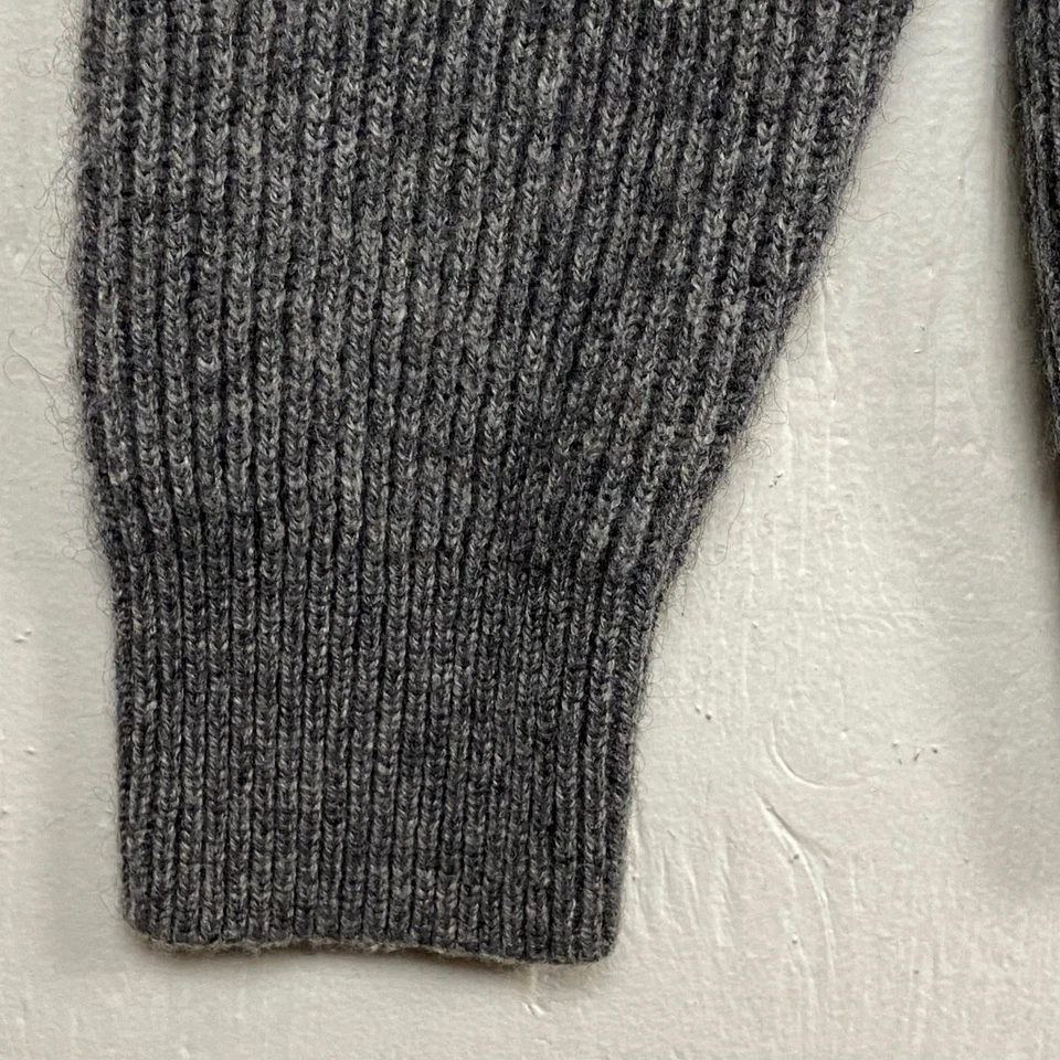 Muji Women's Gray Wool Yak Pullover Crewneck Prep Sweater Size Medium - Image 4 of 4