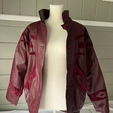 Unbranded Womens Burgundy and Red Jacket