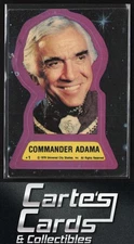 Commander Adama 1978 Topps Battlestar Galactica #1 Stickers Lorne Greene