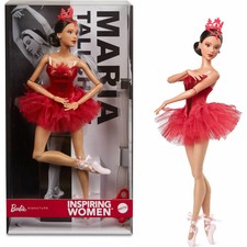 Barbie Inspiring Women Doll, Maria Tallchief Collectible in Firebird Ballet Cost
