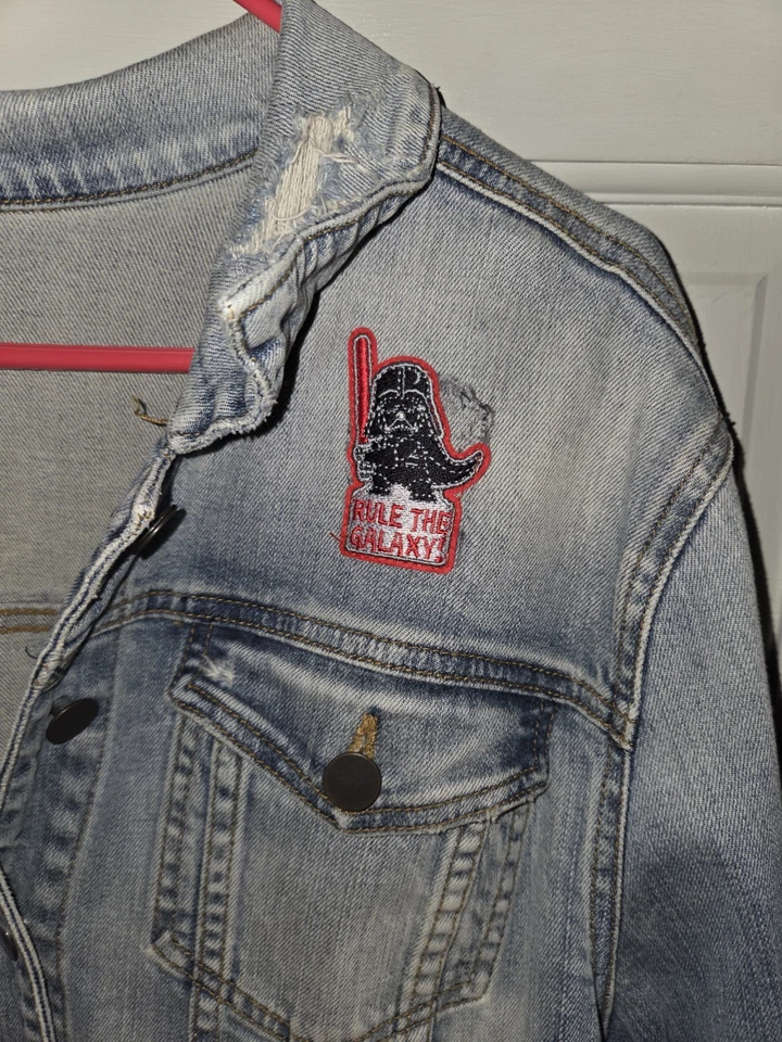 Kut Jean Jacket- Star Wars - Cheryl Boyfriend Jacket - Kylo Ren - Patches- EUC - Image 3 of 4