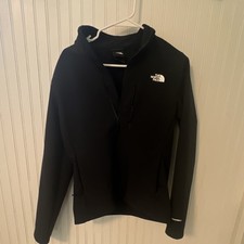 The North Face Windwall Women s Windproof Zip Logo Black Jacket Size M