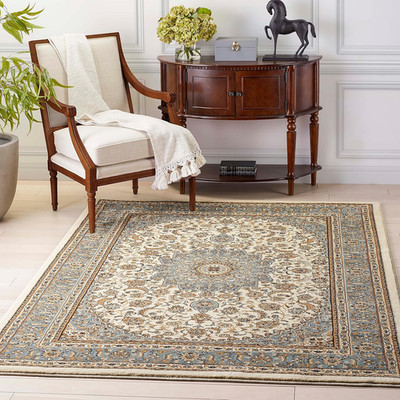 Timeless Aviva Traditional Ivory Area Rug 3'11'' x 5'3'' -