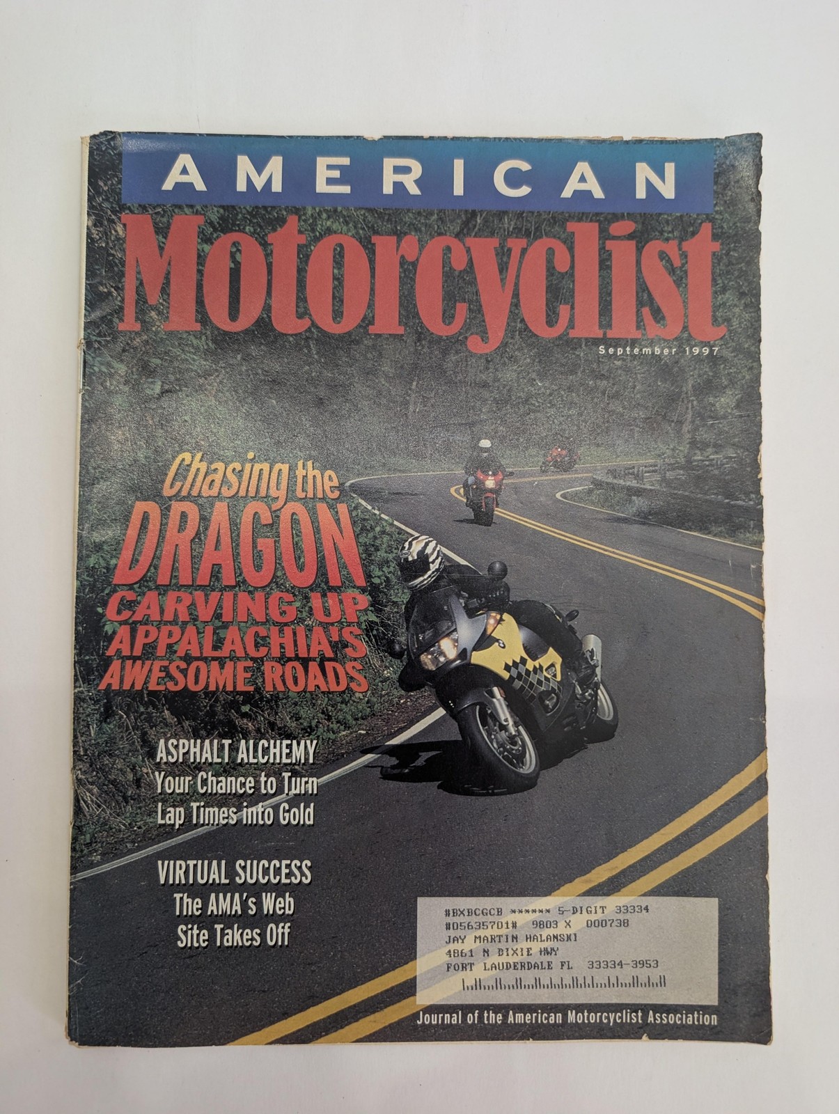 Vintage American Motorcyclist Magazine September 1997 Chasing The Dragon AMA