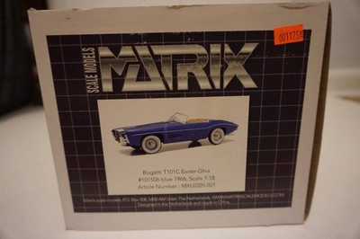 1/18 Matrix 1966 Bugatti T101 C Exner-Ghia #101506 Blue (1175)