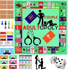 Adult Monopoly Couples Board Game Relationship Cards Interactive Bedroom Game wi