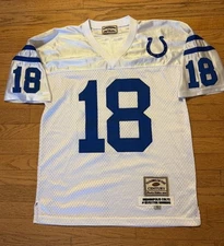Peyton Manning #18 Jeff Hamilton Jersey Sz M (L) Indianapolis Colts 2004 Vintage