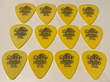 Vintage 1980’s Jim Dunlop Yellow 351 Tortex .73mm Guitar Picks-Lot of 12-Unused